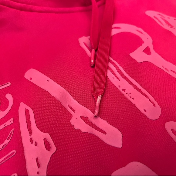 Under Armour Women’s Pink & gray Pullover Hoodie, Semi Fitted, Zip Pocket size L - Picture 7 of 14